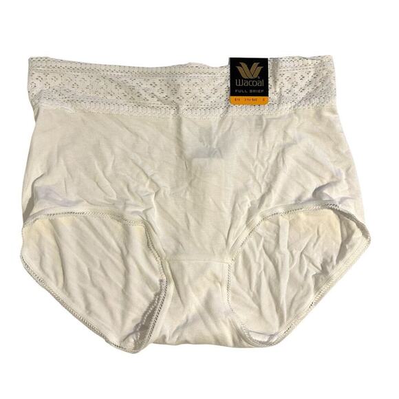 NWT Wacoal Full Brief Underwear White Size 5 Small - Picture 1 of 5